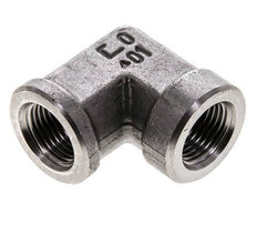 3/8'' NPT RVS L-Fitting 90graden 210 Bar - Hydrauliek