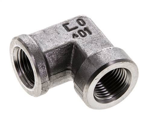 3/8'' NPT RVS L-Fitting 90graden 210 Bar - Hydrauliek
