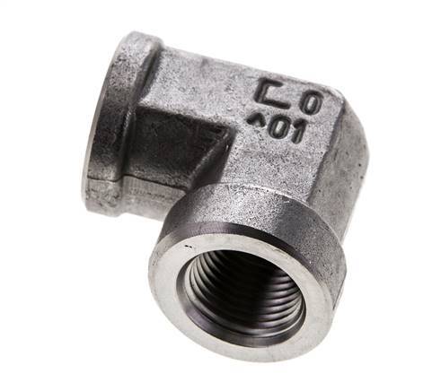 3/8'' NPT RVS L-Fitting 90graden 210 Bar - Hydrauliek