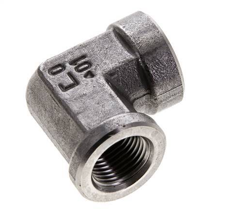 3/8'' NPT RVS L-Fitting 90graden 210 Bar - Hydrauliek
