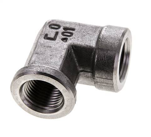 3/8'' NPT RVS L-Fitting 90graden 210 Bar - Hydrauliek