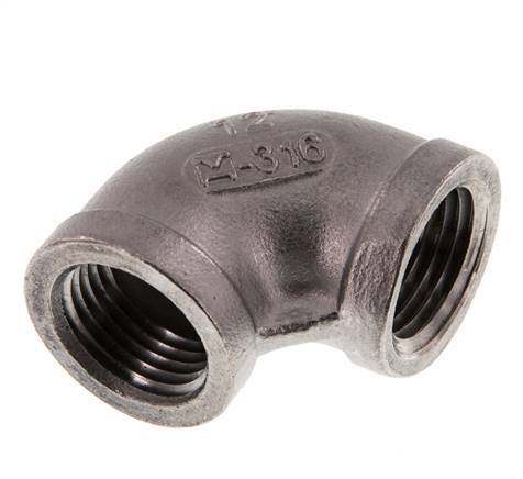 1/2'' NPT RVS L-Fitting 90graden 16 Bar