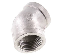 Rp 1'' RVS L-Fitting 45graden 16 Bar