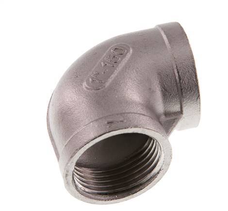 Rp 1'' Stainless steel 90 deg Elbow Fitting 10 Bar