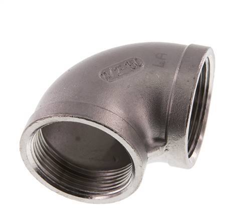 Rp 1 1/2'' RVS L-Fitting 90graden 16 Bar