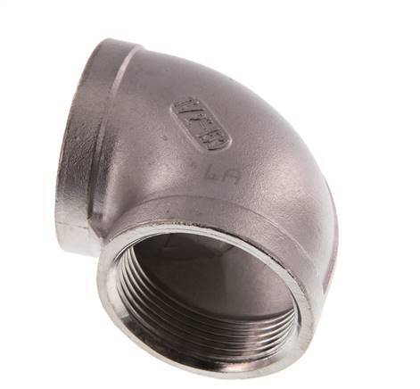 Rp 1 1/2'' RVS L-Fitting 90graden 16 Bar