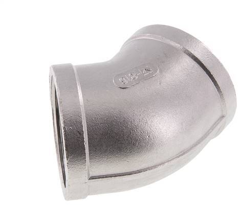 Rp 2'' RVS L-Fitting 45graden 16 Bar