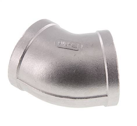 Rp 2'' RVS L-Fitting 45graden 16 Bar