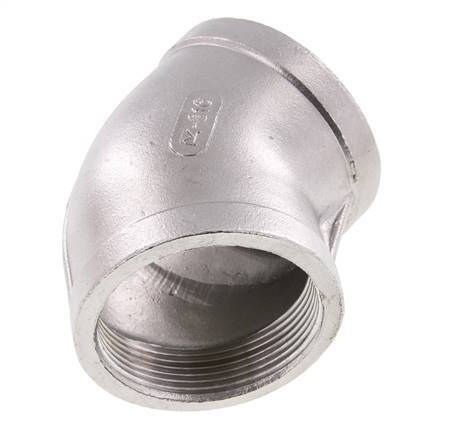Rp 2'' RVS L-Fitting 45graden 16 Bar
