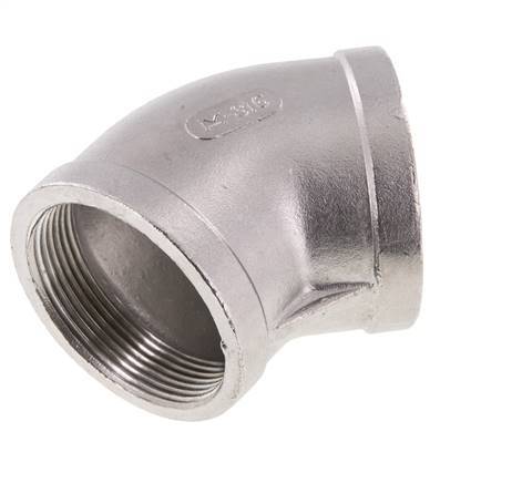 Rp 2'' RVS L-Fitting 45graden 16 Bar