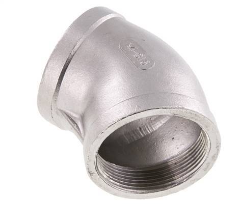 Rp 2'' RVS L-Fitting 45graden 16 Bar
