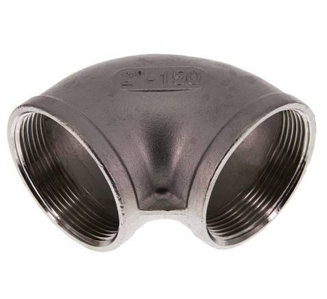 Rp 2'' RVS L-Fitting 90graden 10 Bar