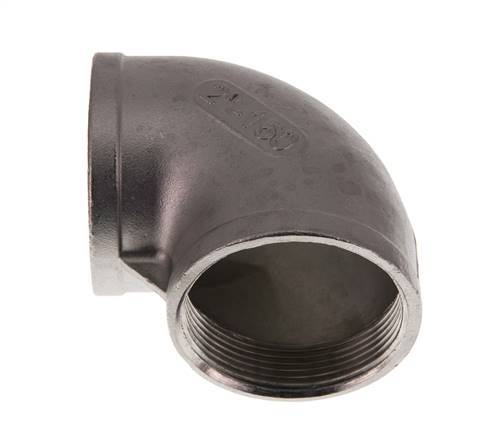 Rp 2'' RVS L-Fitting 90graden 10 Bar