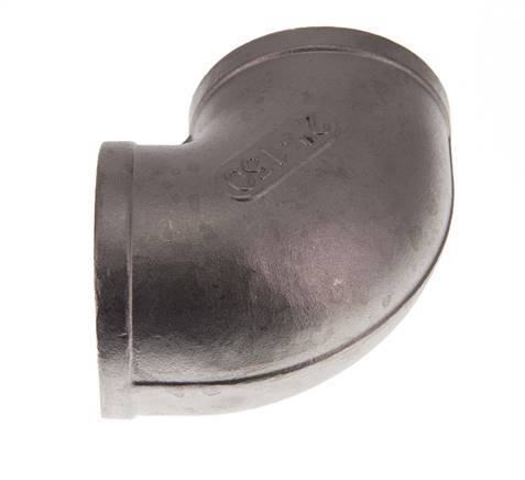 Rp 2'' RVS L-Fitting 90graden 10 Bar