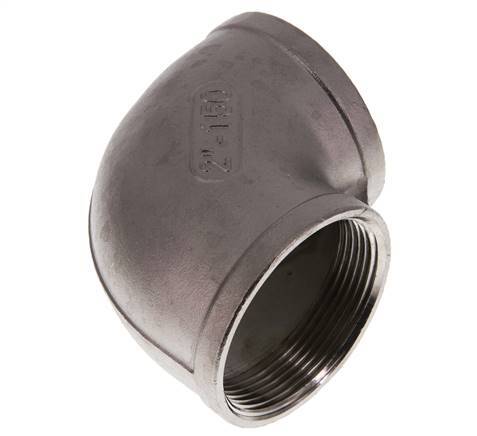 Rp 2'' RVS L-Fitting 90graden 10 Bar