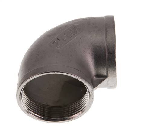 Rp 2'' RVS L-Fitting 90graden 10 Bar