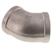 Rp 2 1/2'' RVS L-Fitting 45graden 16 Bar