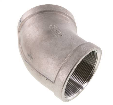 Rp 2 1/2'' RVS L-Fitting 45graden 16 Bar