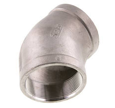 Rp 2 1/2'' RVS L-Fitting 45graden 16 Bar