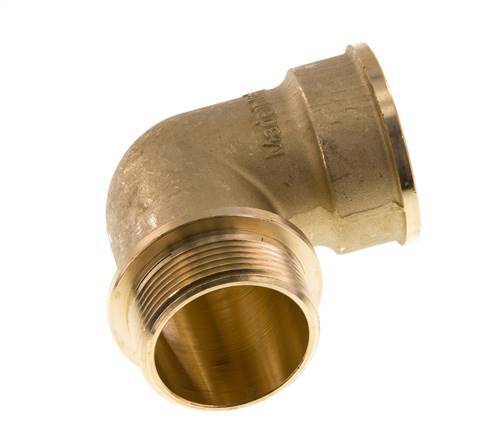 G 1 1/2'' F/M Messing L-Fitting 90graden 16 Bar