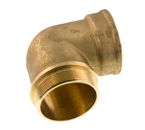 G 3'' x G 3'' F/M Messing L-Fitting 90graden 16 Bar