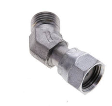 UNF 9/16''-18 x UNF 9/16''-18 F/M Zinc plated Steel 45 deg Elbow Fitting ORFS 630 Bar - Hydraulic