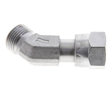 UN 13/16''-16 x UN 13/16''-16 F/M Verzinkt Stalen L-Fitting 45graden ORFS 630 Bar - Hydrauliek