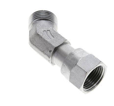 UN 13/16''-16 x UN 13/16''-16 F/M Verzinkt Stalen L-Fitting 45graden ORFS 630 Bar - Hydrauliek