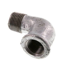 Rp 3/8'' x R 3/8'' F/M Zinc plated Cast iron 90 deg Elbow Fitting 25 Bar [2 Pieces]