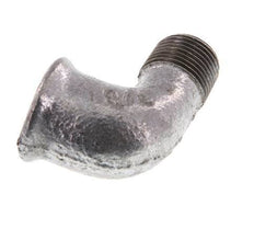 Rp 3/8'' x R 3/8'' F/M Zinc plated Cast iron 90 deg Elbow Fitting 25 Bar [2 Pieces]