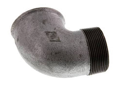 Rp 2'' x R 2'' F/M Zinc plated Cast iron 90 deg Elbow Fitting 25 Bar