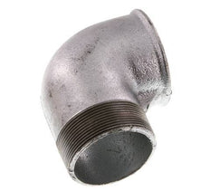 Rp 2 1/2'' x R 2 1/2'' F/M Zinc plated Cast iron 90 deg Elbow Fitting 25 Bar