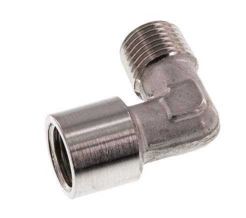 G 1/4'' x R 1/4'' F/M RVS L-Fitting 90graden 150 Bar