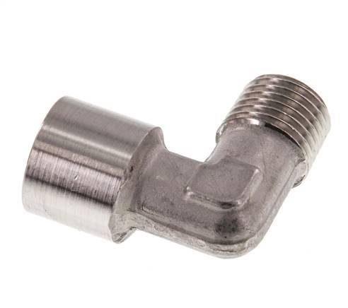 G 1/4'' x R 1/4'' F/M RVS L-Fitting 90graden 150 Bar