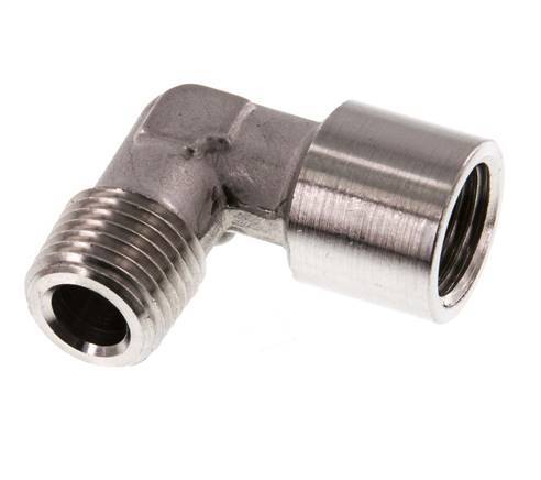 G 1/4'' x R 1/4'' F/M RVS L-Fitting 90graden 150 Bar