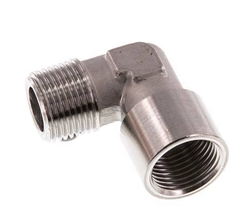 G 3/8'' x R 3/8'' F/M RVS L-Fitting 90graden 150 Bar