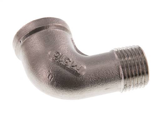 1/2'' NPT x 1/2'' NPT F/M Stainless steel 90 deg Elbow Fitting 16 Bar