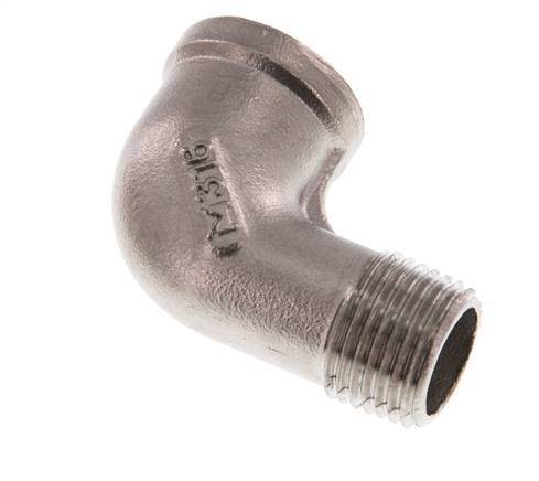 1/2'' NPT x 1/2'' NPT F/M Stainless steel 90 deg Elbow Fitting 16 Bar