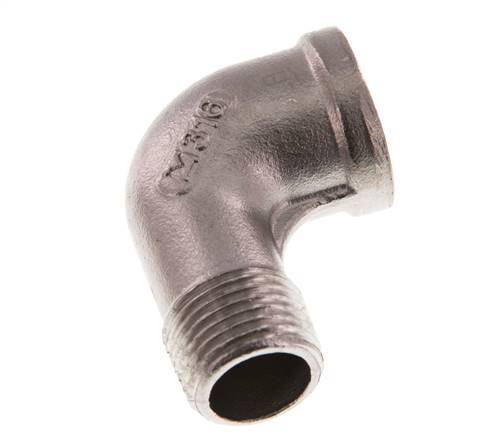 1/2'' NPT x 1/2'' NPT F/M Stainless steel 90 deg Elbow Fitting 16 Bar