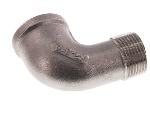 3/4'' NPT x 3/4'' NPT F/M Stainless steel 90 deg Elbow Fitting 16 Bar