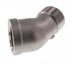 Rp 1'' x R 1'' F/M Stainless steel 45 deg Elbow Fitting 16 Bar