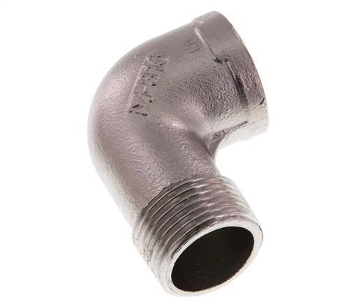 Rp 1'' x R 1'' F/M RVS L-Fitting 90graden 10 Bar