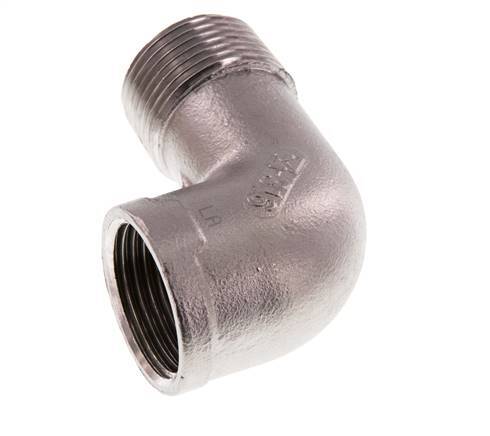 Rp 1'' x R 1'' F/M RVS L-Fitting 90graden 10 Bar