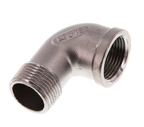 Rp 1'' x R 1'' F/M RVS L-Fitting 90graden 16 Bar