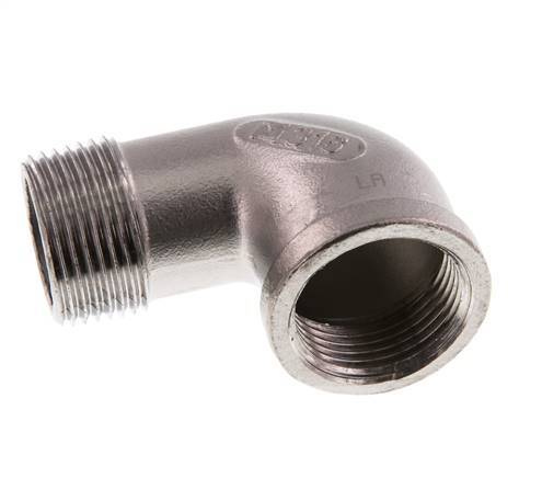 Rp 1'' x R 1'' F/M RVS L-Fitting 90graden 16 Bar