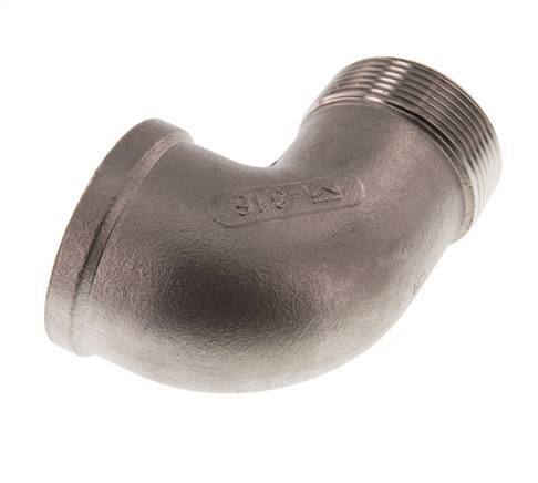 1 1/2'' NPT x 1 1/2'' NPT F/M Stainless steel 90 deg Elbow Fitting 16 Bar