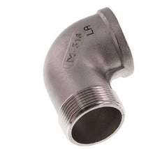 Rp 1 1/2'' x R 1 1/2'' F/M RVS L-Fitting 90graden 16 Bar