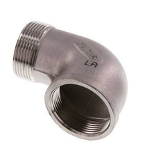 Rp 1 1/2'' x R 1 1/2'' F/M RVS L-Fitting 90graden 16 Bar