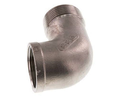 Rp 1 1/4'' x R 1 1/4'' F/M RVS L-Fitting 90graden 10 Bar
