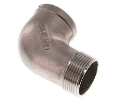 Rp 1 1/4'' x R 1 1/4'' F/M RVS L-Fitting 90graden 10 Bar